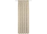 Vorhang ADAM "Flower Cuvée Light" Gr. 1, beige, B:142cm H:145cm, Jacquard, Baumwolle, Gardinen, aus 100% Bio-Baumwolle