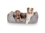 Knuffelwuff Hundebett Dreamline aus Velours grau XXXL