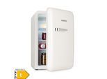 Audrey Retro-Kühlschrank 70 Liter 3 Regale 2 Türfächer Innenbeleuchtung Creme 70 Liter