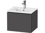 Duravit L-Cube Waschtisch-Unterschrank LC611804949 52x39,1x40cm, 1 Auszug, wandhängend, graphit matt