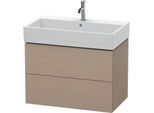 Duravit L-Cube Waschtisch-Unterschrank LC627707575 78,4x 45,9 cm, leinen, 2 Schubkästen, wandhängend