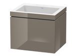 Duravit L-Cube Waschtisch-Unterschrank LC6916N8989 60 x 48 cm, ohne Hahnloch, flannel grey hochglanz, 1 Auszug