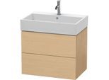 Duravit L-Cube Waschtisch-Unterschrank LC627603030 68,4 x 45,9 cm, Eiche natur, 2 Schubkästen, wandhängend
