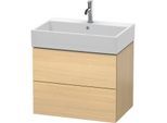 Duravit L-Cube Waschtisch-Unterschrank LC627607171 68,4 x 45,9 cm, mediterane eiche, 2 Schubkästen, wandhängend