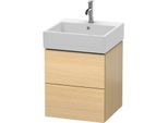 Duravit L-Cube Waschtisch-Unterschrank LC627407171 48,4 x 45,9 cm, mediterane eiche, 2 Schubkästen, wandhängend