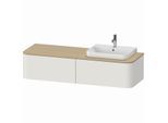 Duravit Happy D.2 Waschtisch-Unterschrank HP4934R3939 35,4 x 160 x 55 cm, 2 Auszüge, für Möbelwaschtisch, rechts, nordic weiß seidenmatt