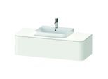 Duravit Happy D.2 Waschtisch-Unterschrank HP4932M3636 35,4 x 130 x 55 cm, 1 Auszug, für Möbelwaschtisch, mitte, weiß seidenmatt