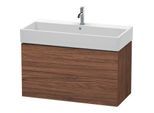 Duravit L-Cube Waschtisch-Unterschrank LC627802121 98,4x 45,9 cm, nussbaum dunkel, 2 Schubkästen, wandhängend