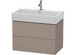 Duravit L-Cube Waschtisch-Unterschrank LC627704343 78,4x 45,9 cm, basalt matt, 2 Schubkästen, wandhängend