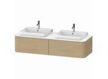 Duravit Happy D.2 Waschtisch-Unterschrank HP4936B7171 35,4 x 160 x 55 cm, 2 Auszüge, für Möbelwaschtisch, beidseitig, mediterrane Eiche
