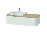 Duravit Happy D.2 Waschtisch-Unterschrank HP4932L3939 35,4 x 130 x 55 cm, 1 Auszug, für Möbelwaschtisch, links, nordic weiß seidenmatt