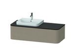 Duravit Happy D.2 Waschtisch-Unterschrank HP4932L7575 35,4 x 130 x 55 cm, 1 Auszug, für Möbelwaschtisch, links, leinen