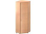 Schäfer Shop Genius Eckschrank TETRIS WOOD, 6 OH, B 800 x H 2270 mm, Höhe inkl. Gleiter, Buche-Dekor