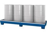 Auffangwanne asecos, WGL 24, für 4 x 200 l Fässer, lackiert