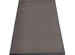 Schmutzfangmatte miltex Eazycare Style, eckig, antistatisch, UV-beständig, waschbar, High-Twist-Nylon & Niltrilgummi, 1200 x 2000 mm, graubraun