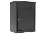 Rottner Paketbriefkasten Parcel Keeper 500, Wand-/Bodenmontage, für Pakete L 310 x B 290 x H 155 mm, Stahlblech pulverbeschichtet, schwarz