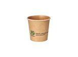 Portionsbecher Papstar pure, 90 ml, Ø 60 x 58 mm, 50 Stk., für Snacks & Saucen, Frischfaser-Karton, braun