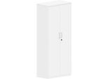 Flügeltürenschrank BEXXSTAR, 5 Ordnerhöhen, Holztüren, H 1895 mm, weiß