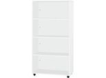 Schäfer Shop Select Regal LOGIN, 4 Ordnerhöhen, B 800 x T 420 x H 1514 mm, weiß