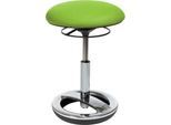 Fitness-Hocker SITNESS BOB, ergonomisches Sitzen, Sitzhöhe 440 bis 570 mm, apfelgrün, Gestell verchromt