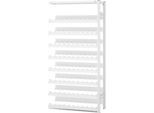 Weinflaschenregal, Anbaufeld, Stecksystem, 8 Einsätze, H 2000 x B 1000 x T 300 mm