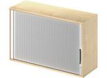 Schäfer Shop Genius Aufsatz-Querrolladenschrank TETRIS WOOD, 2 OH, B 1200 x T 421 x H 750 mm, Ahorn-Dekor