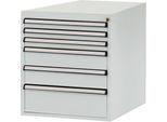 Manuflex Schubladen-Unterbauten, für Werkbank Profi Tiefe 700 mm, lichtgrau