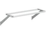 Gestell für Leuchten & Federzüge Treston, für M1200, B 1200 mm, Tragfähigkeit bis 15 kg, pulverbeschichteter Stahl, RAL7035 (hellgrau)