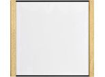 moedel Türschild LMH, Aluminium- und Holzrahmen, Holzart wählbar, Polyester-Abdeckung, Klebemontage, B 159,5 x H 150,5 mm, schwarz/Ahorn