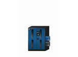 Chemikalienschrank asecos CS-CLASSIC-G, Flügeltüren mit Glasausschnitt, Front Enzianblau, B 810 x T 520 x H 1105 mm