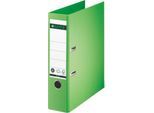 LEITZ® Ordner 1007/1008, DIN A4, Rückenbreite 80 mm, einzeln, grün