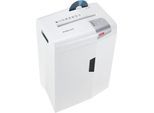 Aktenvernichter HSM shredstar X10, Sicherheitsstufe 4, Partikelschnitt 4,5 x 30 mm, 10 Blatt, weiß-silber