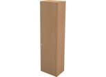 Schäfer Shop Genius Garderobenschrank TETRIS WALL, 2 Fachboden, Türanschlag rechts, B 600 x T 440 x H 2250 mm, Buche-Dekor