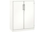 Flügeltürenschrank ASISTO C 3000, 3 Ordnerhöhen, B 1000 mm, weiß/weiß