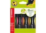 STABILO® GREEN BOSS, 4 Stück, farbsortiert
