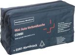 Verbandtasche Holthaus Medical Mini COMBI, für das Auto, Inhalt nach DIN 13 164, inkl. Warndreieck, B 220 x T 80 x H 120 mm, Nylon, blau