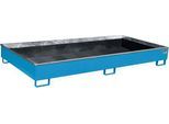 Bauer Regalwanne RW 2700-2 PE, mit PE-Einsatz, L 2665 x B 1315 x H 305 mm, lichtblau RAL 5012