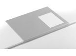 Schreibunterlage m. Kantenschutz, grau