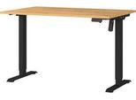 Schreibtisch Profi 2.0, elektrisch höhenverstellbar, B 1200 x T 800 x H 710 - 1190 mm, Grandson-Eiche/schwarz
