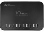 USB-Desktop-Schnellladestation Good Connections, 10er-Port mit 10 x USB-A, Leistung 120 W, schwarz