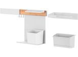tesa® Küchenorganizer Kombi-Set XL, Reling-System, weiß, Power.Kit, L 140 x B 865 x H 340 mm, bis 20 kg,