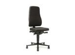 Drehstuhl All-in-One 9643, Stoffpolster, schwarz
