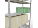 SCHULTE Lagertechnik - Stecks.Grundr. mit Längenriegel - 2000x1300x500 mm, Typ 150 kg
