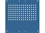 Seitenblende, f. Arbeitstische Universal Spezial/Ergo, f. Tiefe 800 mm, B 592 x H 628, brillantblau RAL 5007