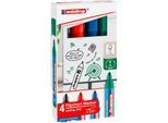edding 380 Flipchart-Marker, Rundspitze, farbsortiert, 4er Set