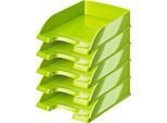 LEITZ® Ablagekorb Wow 5226, DIN A4, 5 Stück, grün