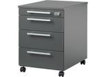 Schäfer Shop Select Rollcontainer SET UP, abschließbar, B 432 x T 580 x H 595 mm, graphit/graphit