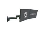ergotron® 200 Series Dual Monitorarm, Wandmontage, für 2 Displays bis 22″ & bis 5,9 kg, um 360° drehbar, tiefenverstellbar, VESA, schwarz