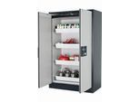 Sicherheitsschrank Typ 90 asecos Q-PEGASUS-90, Flügeltüren mit Schließ-Automatik, Einhandbedienung, Front Lichtgrau, B 1193 x T 615 x H 1953 mm