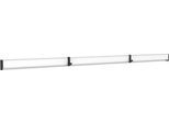Multifunktionsklemmleiste MAULpro, inkl. 2 Multifunktionshaken, für Flipchartblöcke ab 11 mm Lochung, B 42 x T 15 x L 1000 mm, Aluminium